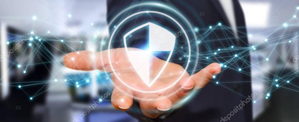 Symbol für Datensicherheit in der Cloud