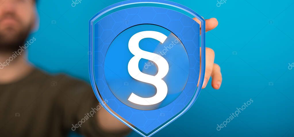 Unterlagen und Symbol für Datenschutz in Unternehmen